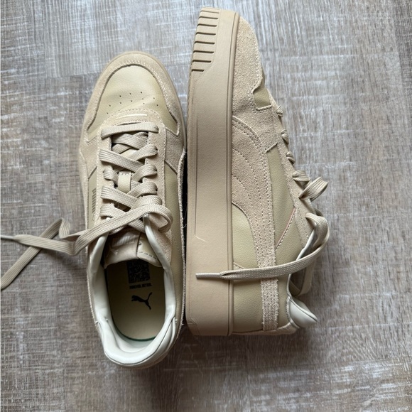 Puma Beige Platform Sneakers - Picture 3 of 8
